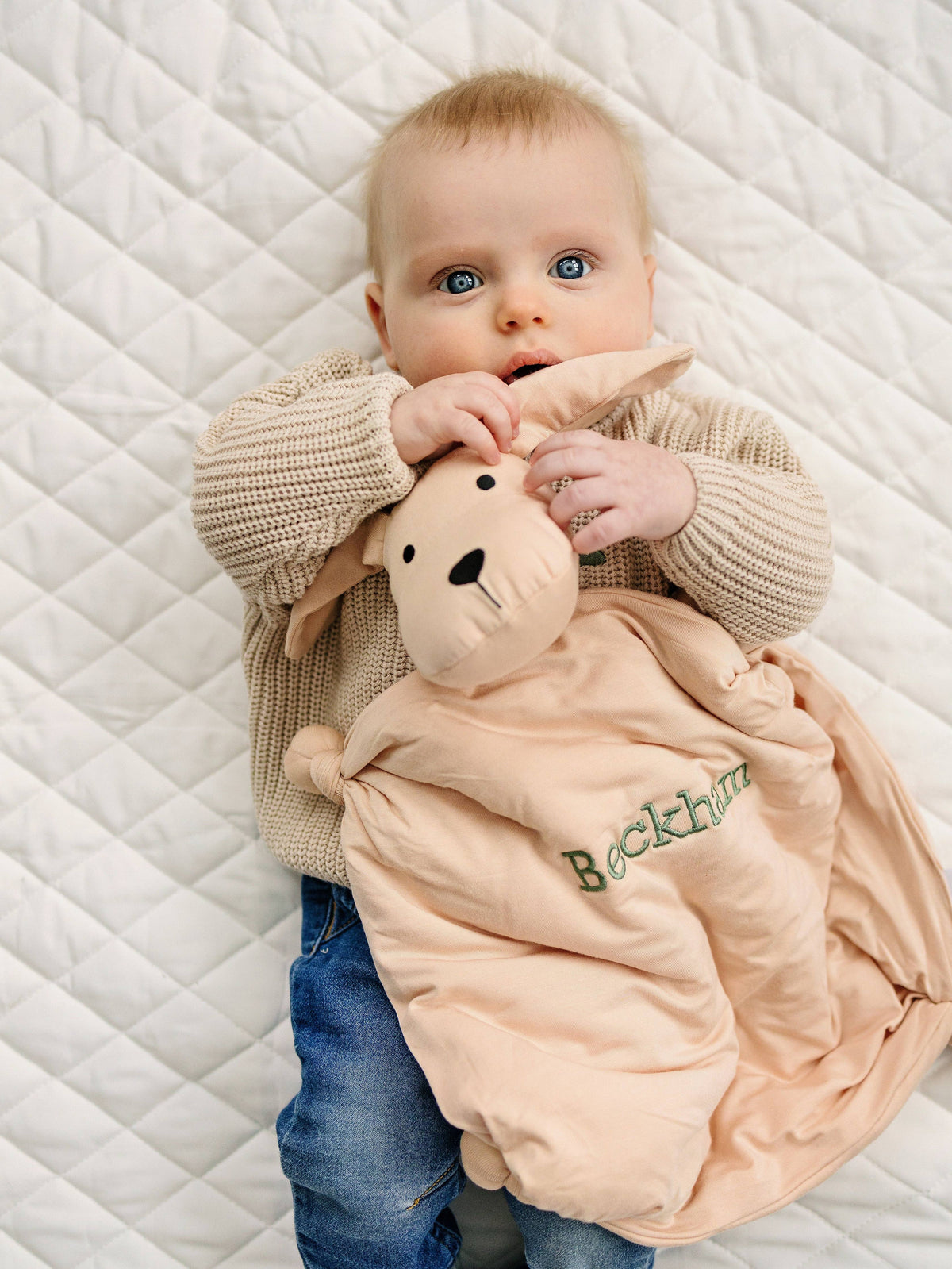 Bamboo Puppy Lovey Blanket | Baby Security Blanket