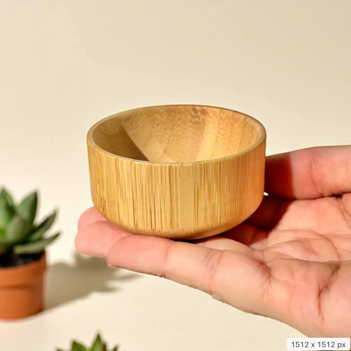 Bamboo Serving Bowl | Large Salad & Fruit Bowl