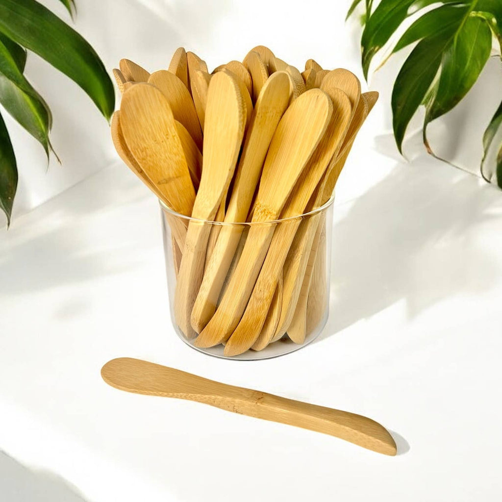 Bamboo Spreading & Butter Knife with Smooth Edge | Plastic-Free Kitchen Tool