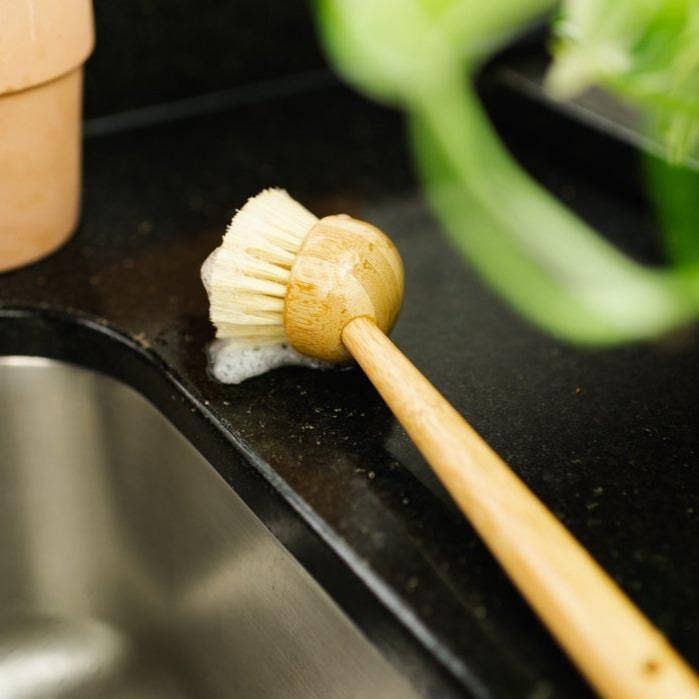 Bamboo Dish Scrubber with Sisal Bristles