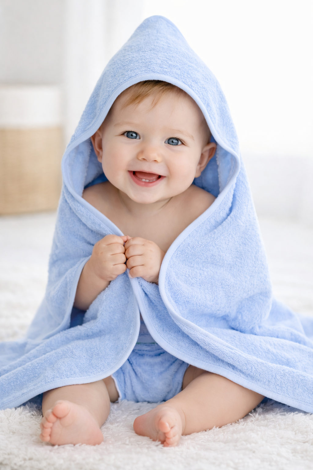 Bamboo Hooded Baby Towel — Ultra-Soft, Eco-Friendly Bath Towel for Newborns & Infants