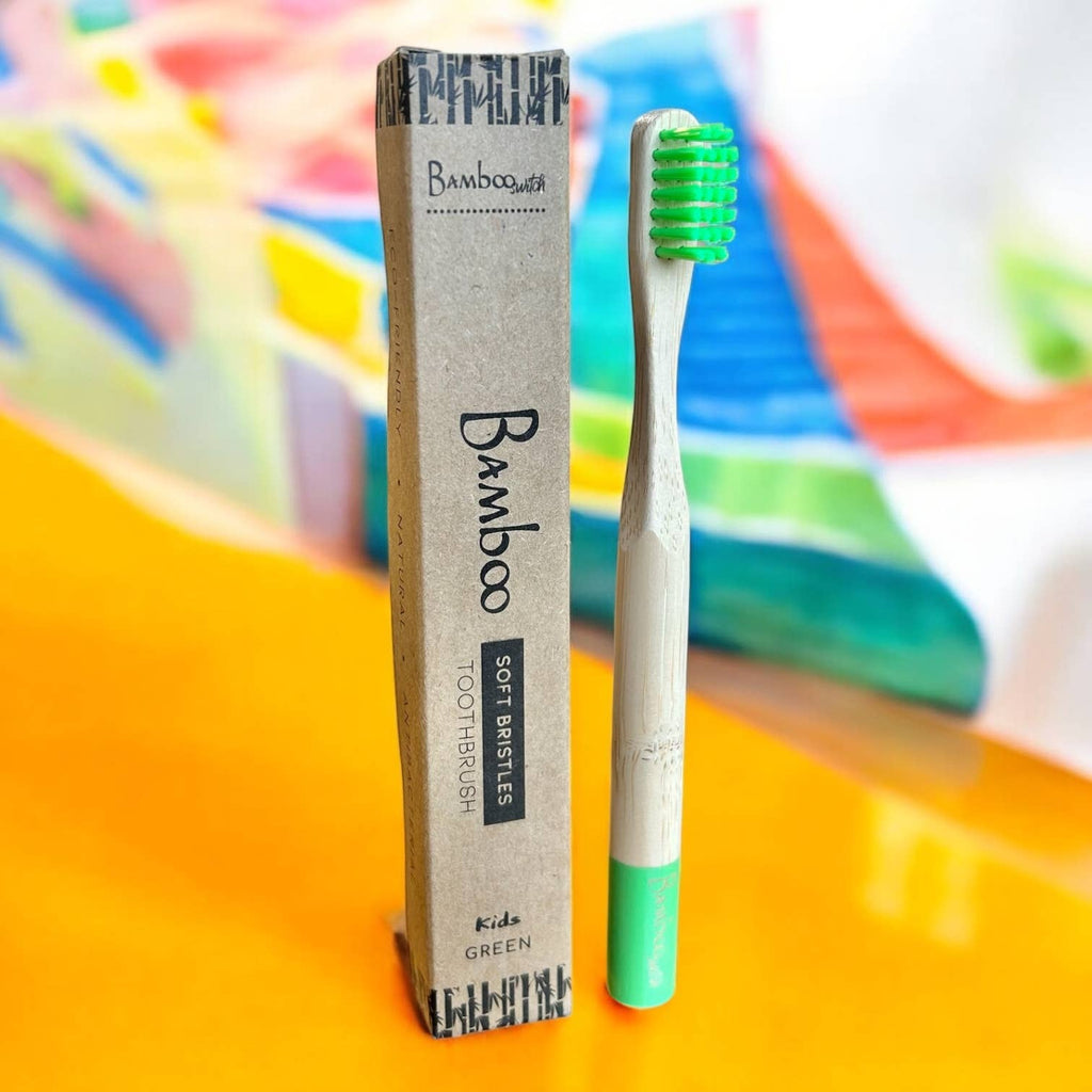 Bamboo Kids Toothbrush with Soft Bristles | Compostable Kids Oral Care