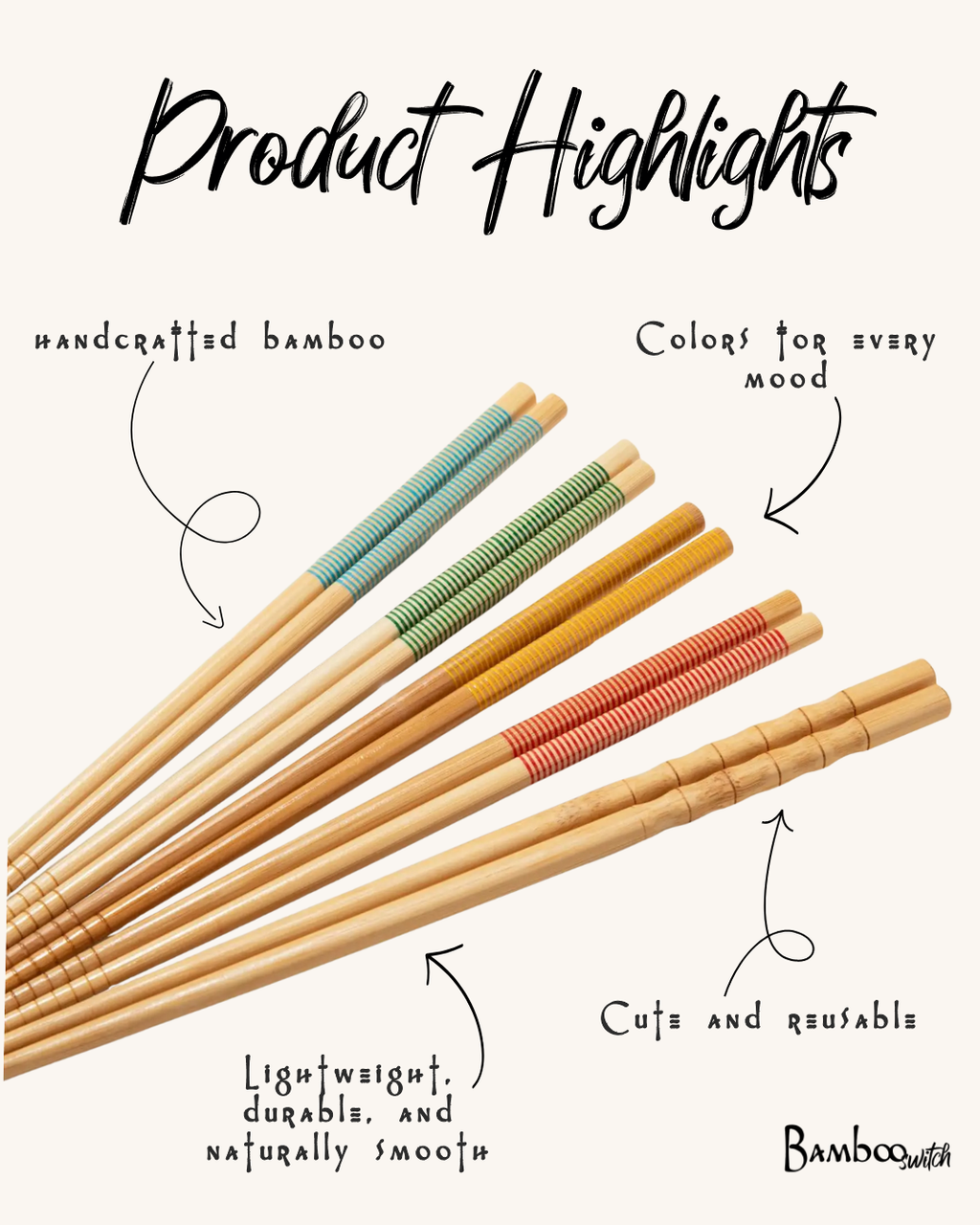 Bamboo Chopsticks – Set of 2