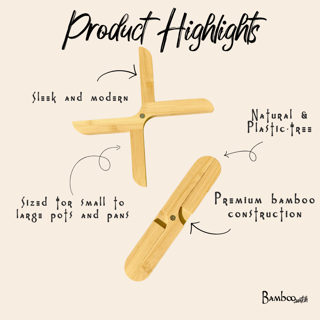 Bamboo Collapsible Trivet