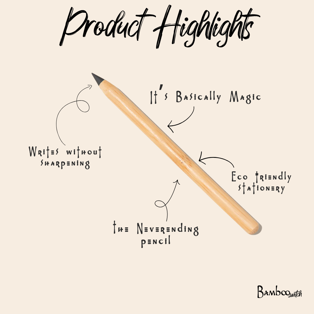 Never-Ending Bamboo Pencil – No Sharpening Required