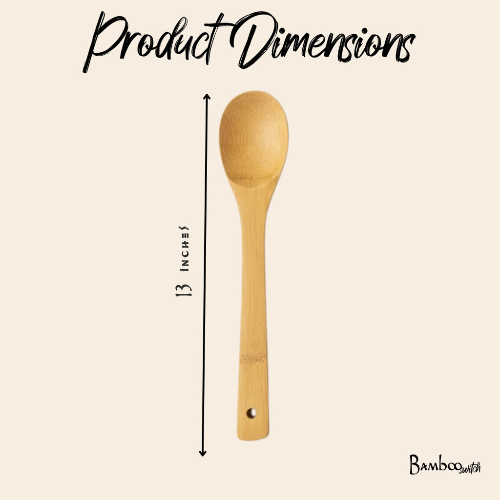 Bamboo Kitchen Utensil Set — 6 Piece