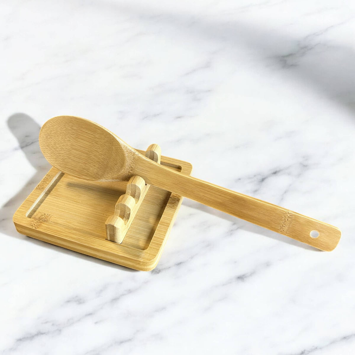 Bamboo Slotted Spoon Rest