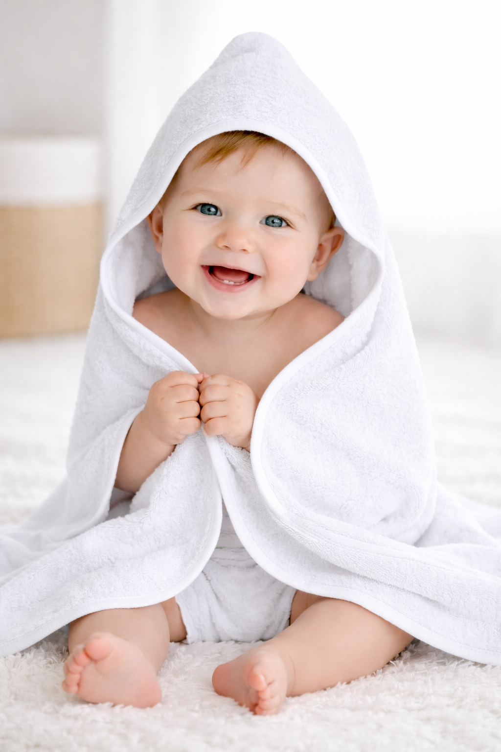 Bamboo Hooded Baby Towel — Ultra-Soft, Eco-Friendly Bath Towel for Newborns & Infants