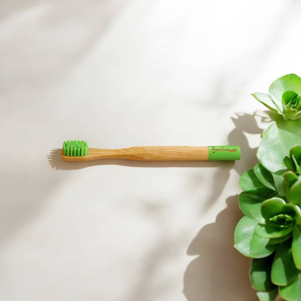 Bamboo Kids Toothbrush with Soft Bristles | Compostable Kids Oral Care