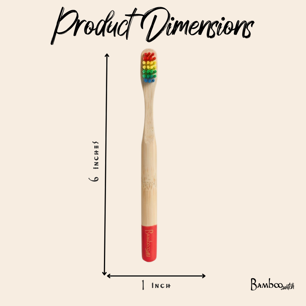 Bamboo Kids Toothbrush with Soft Bristles | Compostable Kids Oral Care