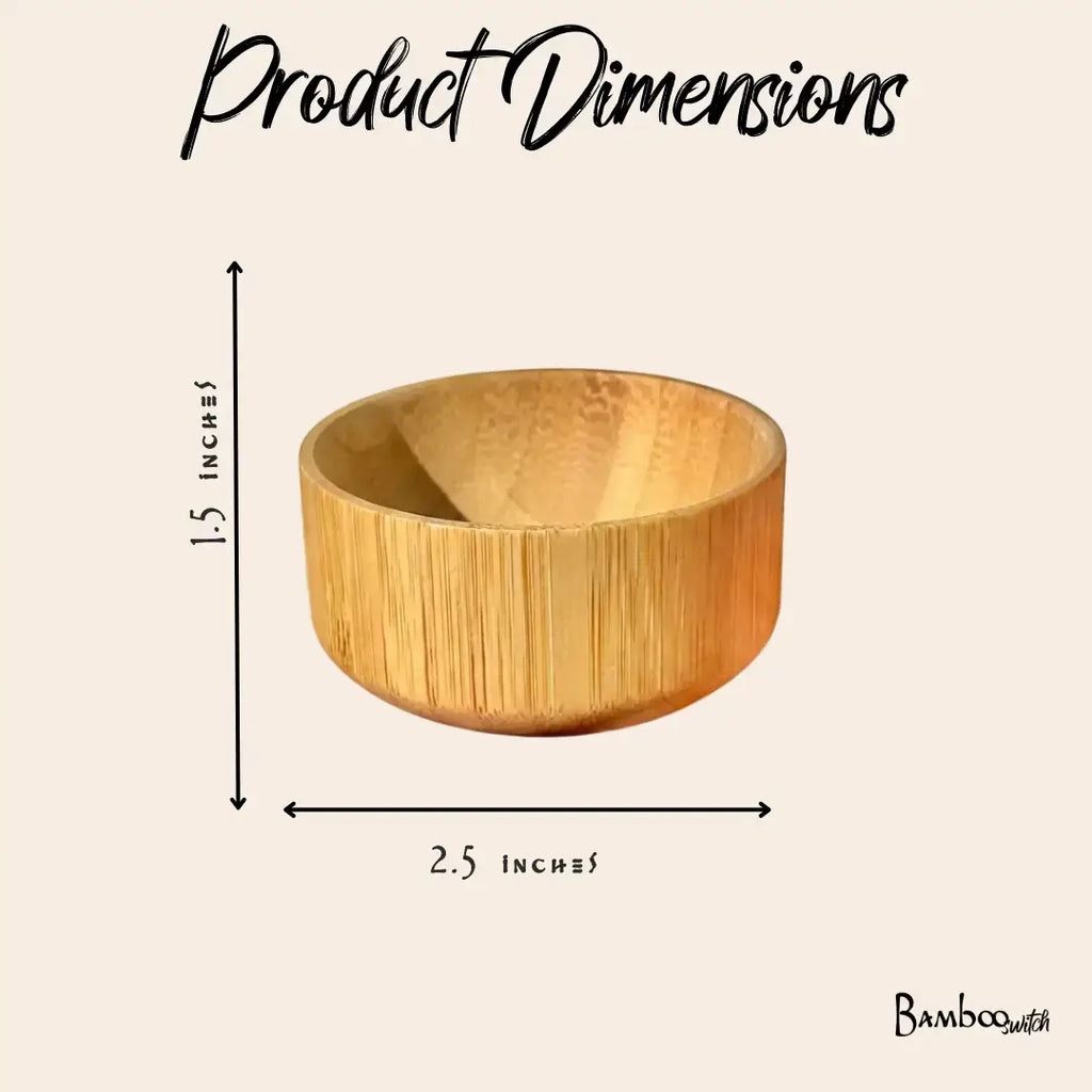 Bamboo Serving Bowl | Large Salad & Fruit Bowl