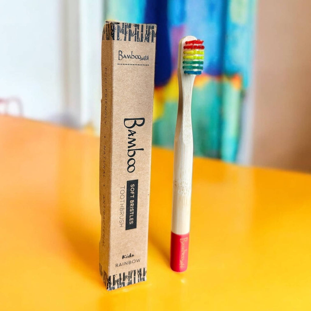 Bamboo Kids Toothbrush with Soft Bristles | Compostable Kids Oral Care