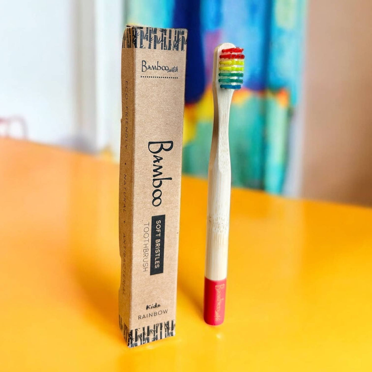 Bamboo Kids Toothbrush with Soft Bristles | Compostable Kids Oral Care