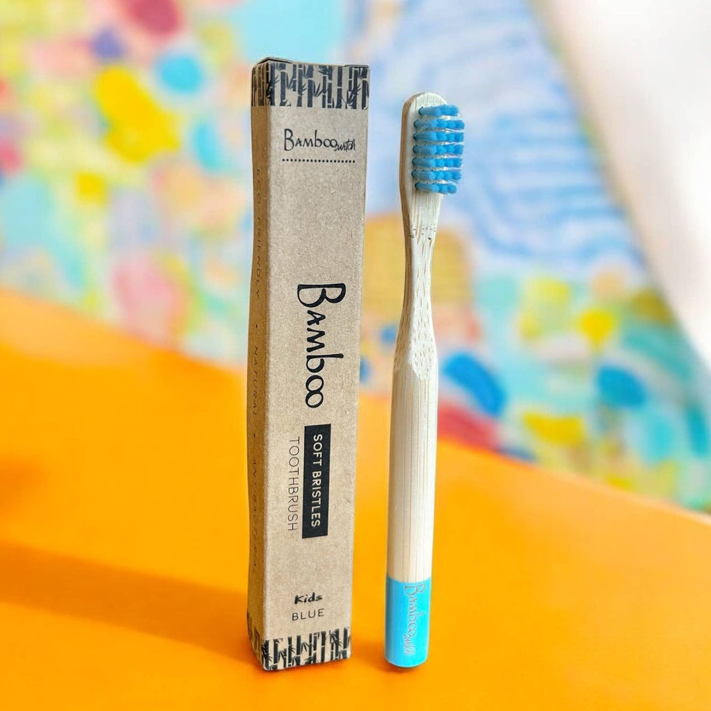 Bamboo Kids Toothbrush with Soft Bristles | Compostable Kids Oral Care