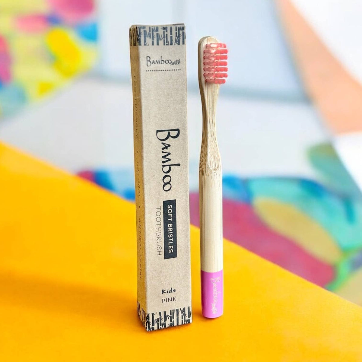 Bamboo Kids Toothbrush with Soft Bristles | Compostable Kids Oral Care