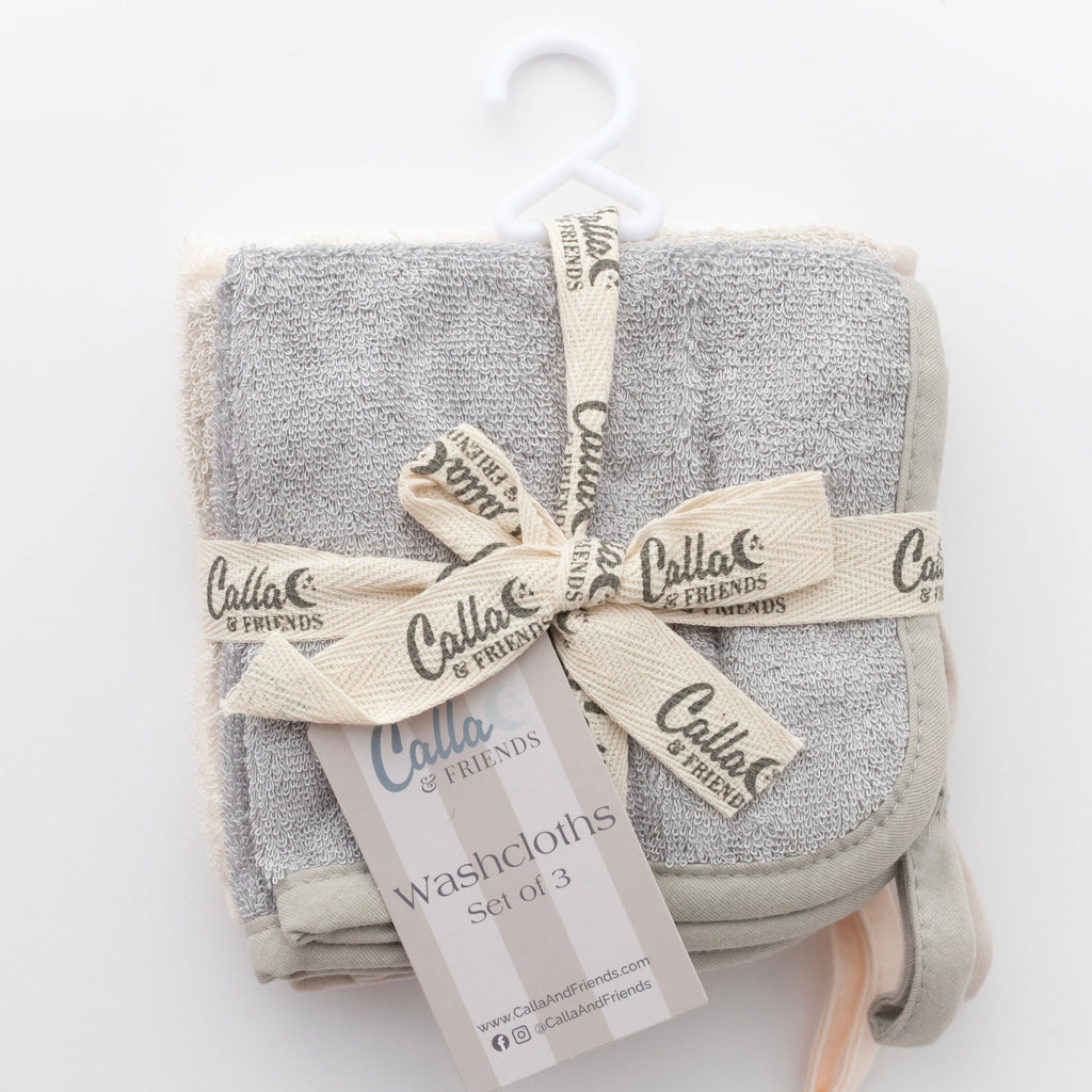 Bamboo Baby Washcloth Set of 3