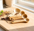 Bamboo Teaspoon Measuring Set