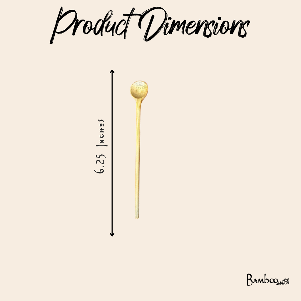 Bamboo Stir Spoons | Set of 4