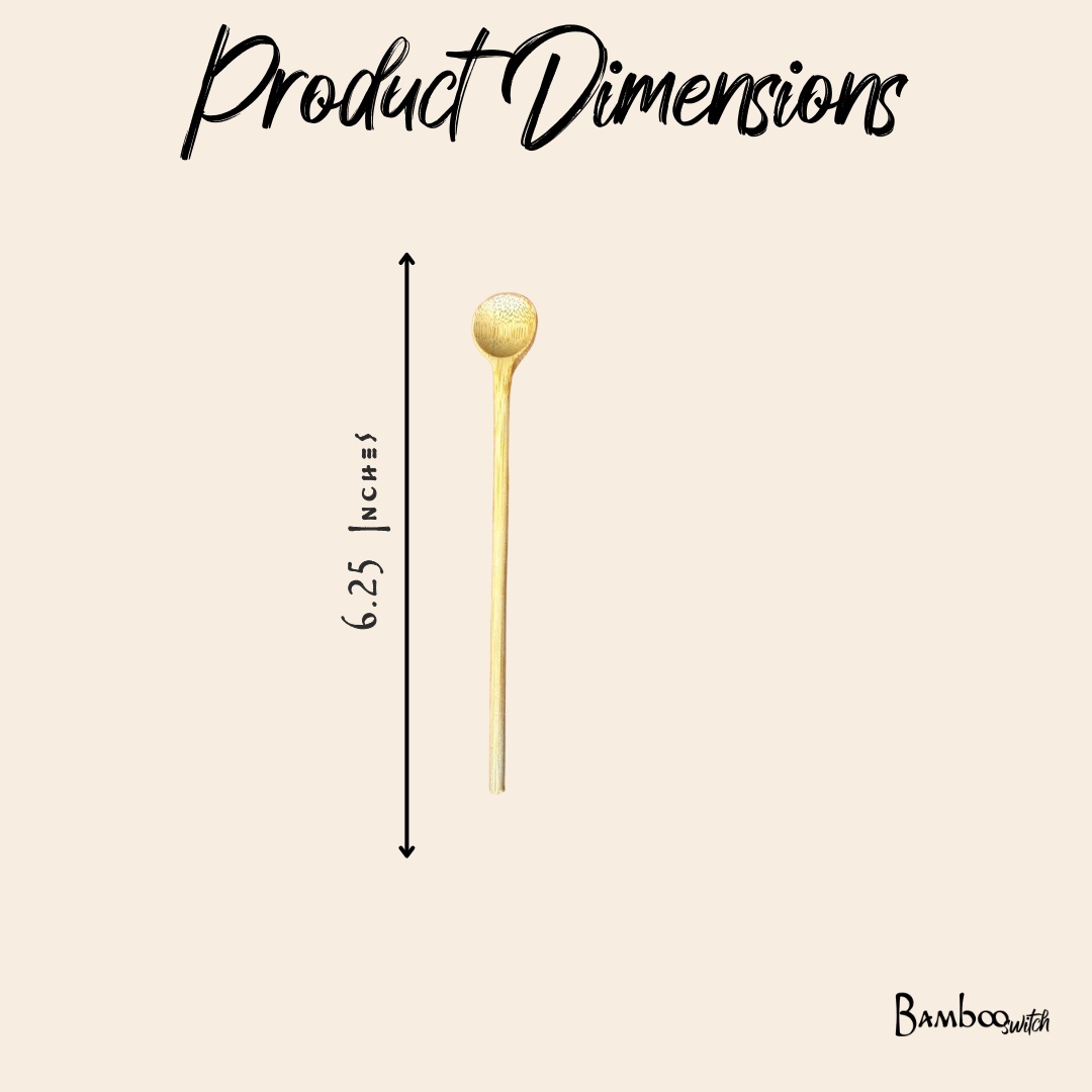 Bamboo Stir Spoons | Set of 4