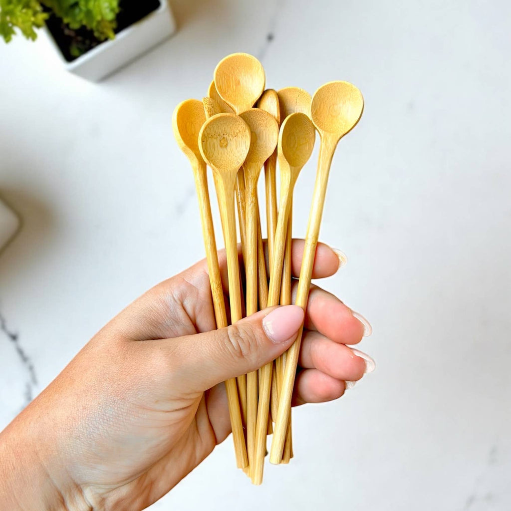 Bamboo Stir Spoons | Set of 4