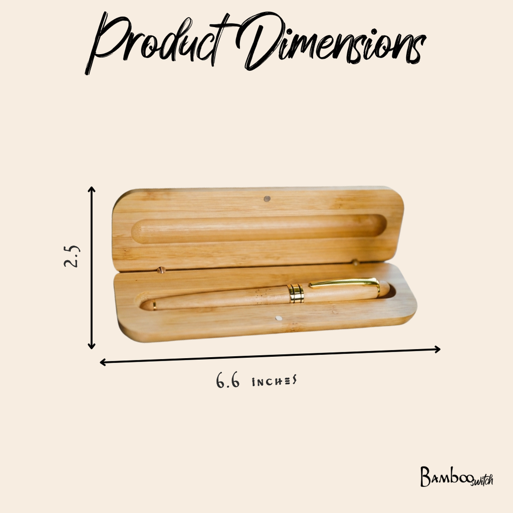 Bamboo Pen & Case Set