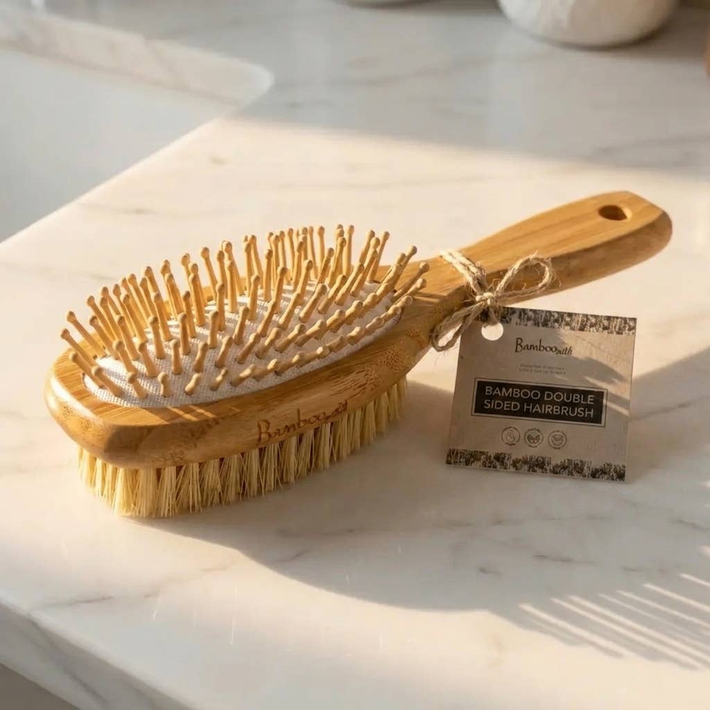 Bamboo Two-Sided Hairbrush