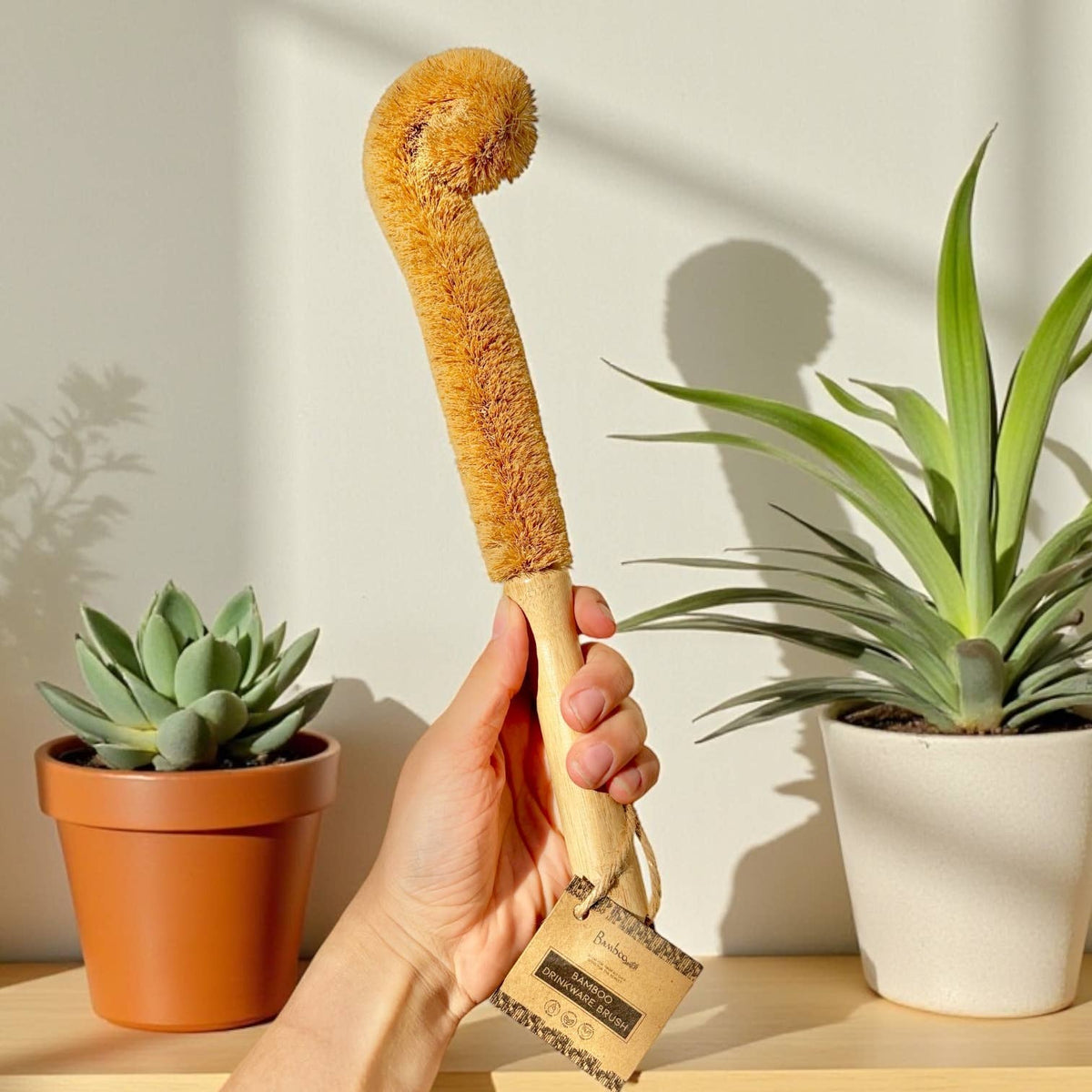 XL Bamboo Bottle Brush with Coconut Bristles
