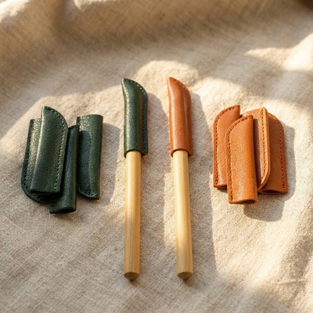 Vegan Leather Pencil Cap for Never Ending Pencil