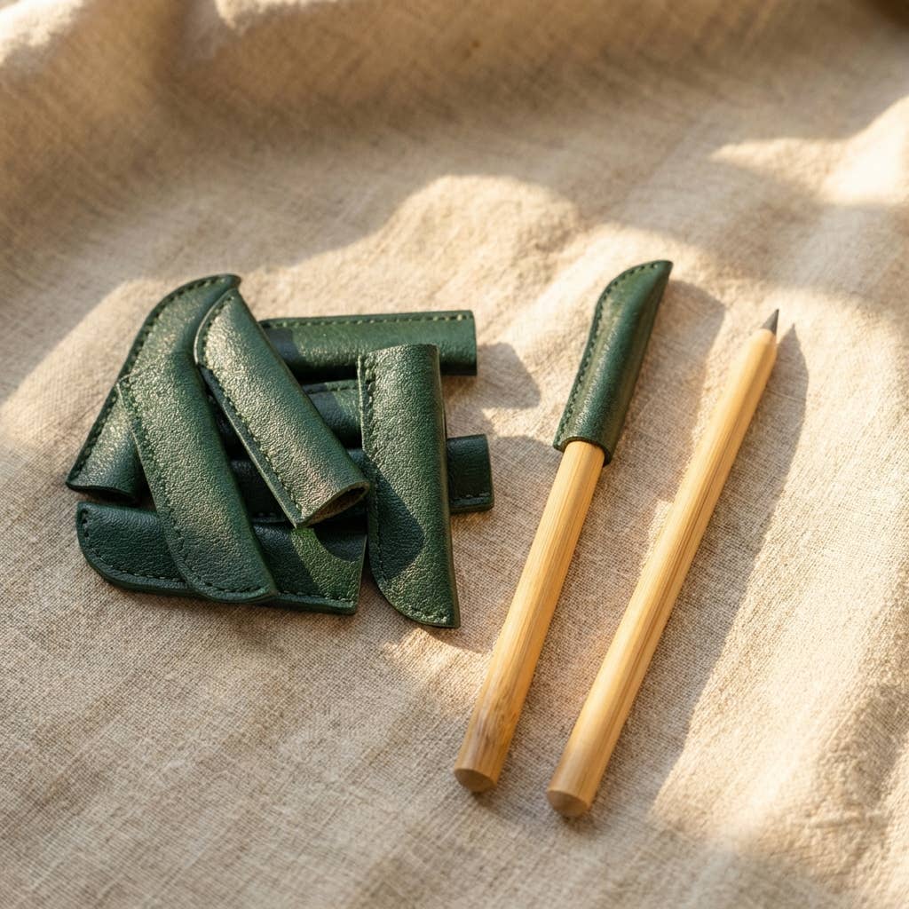 Vegan Leather Pencil Cap for Never Ending Pencil