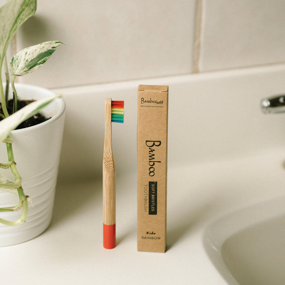 Bamboo Kids Toothbrush with Soft Bristles | Compostable Kids Oral Care