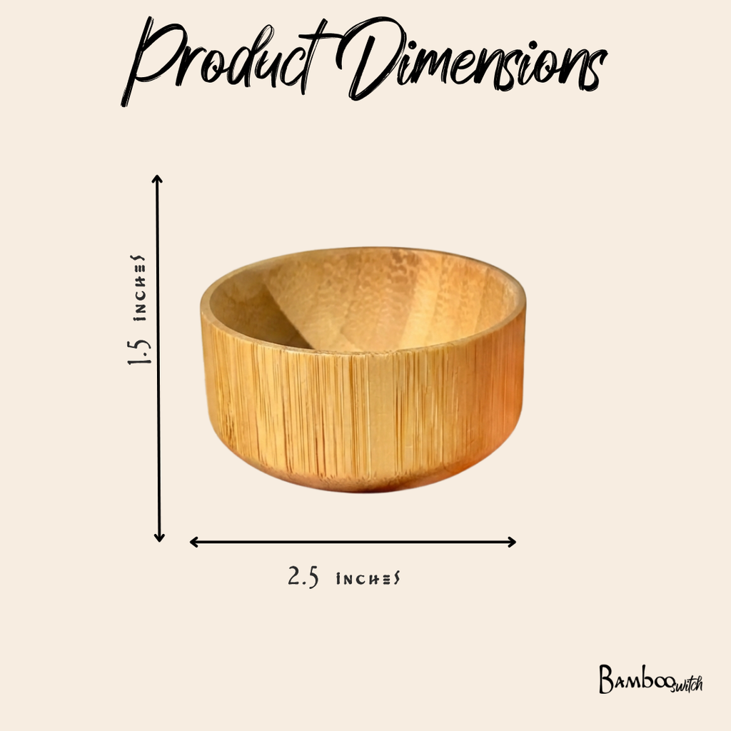 Mini Bamboo Bowl – Small Serving & Trinket Bowl
