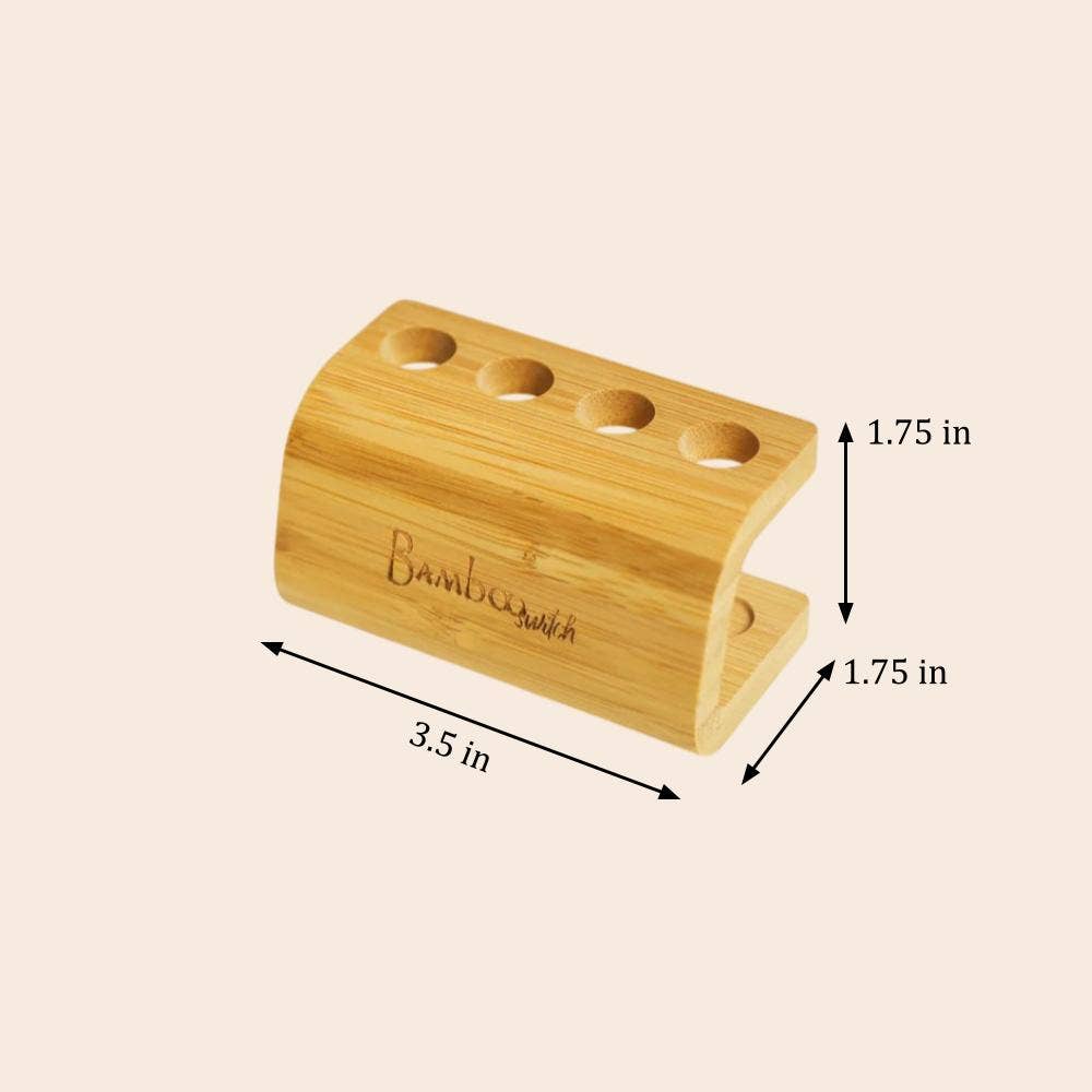 Bamboo Toothbrush Family Stand