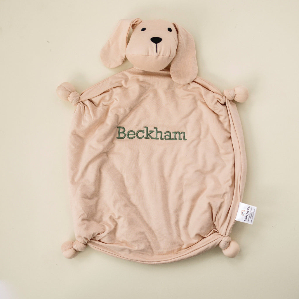 Bamboo Puppy Lovey Blanket | Baby Security Blanket