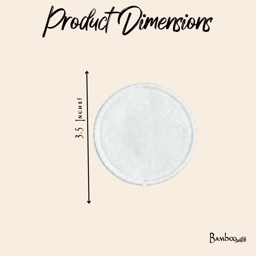 Reusable Bamboo Facial Rounds – Set of 20
