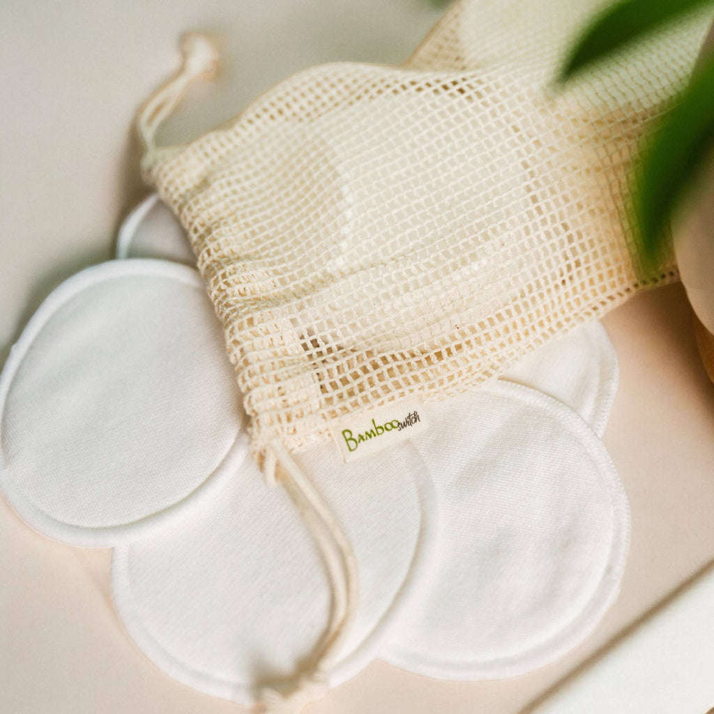 Reusable Bamboo Facial Rounds – Set of 20
