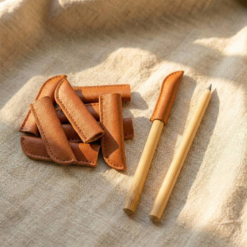 Vegan Leather Pencil Cap for Never Ending Pencil